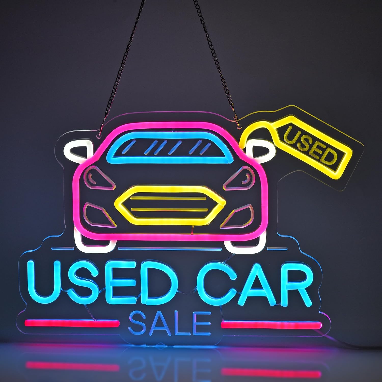 Auto Repair Shop For Sale - Gebrauchtwagen-Verkauf Neonschild USB-Betriebenes LED-Neonlicht für Gebrauchtwagenhändler