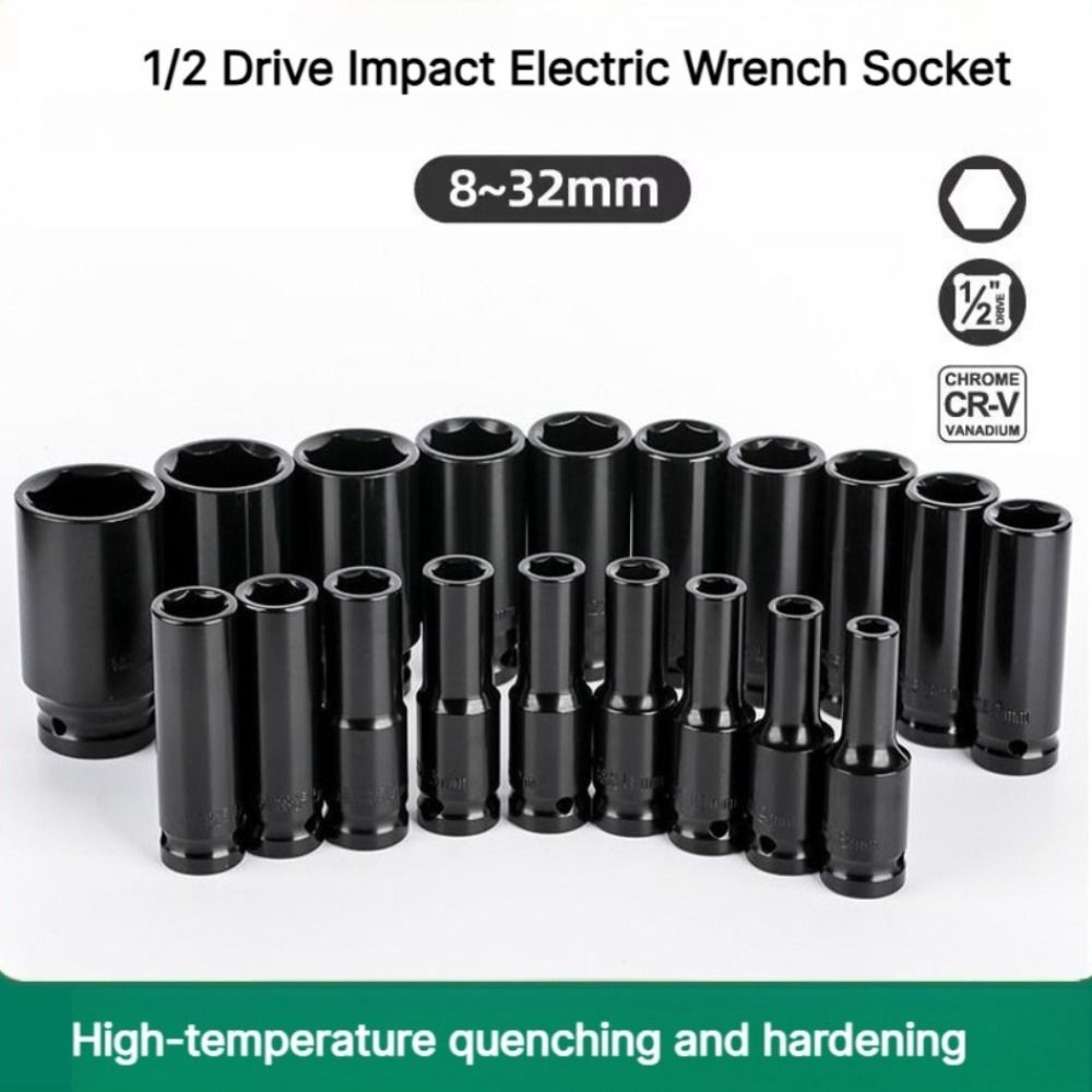 Pneumatic Impact Wrench - 1/2 Zoll Antrieb Schlagschrauber-Steckschlüssel, Pneumatischer CR-V