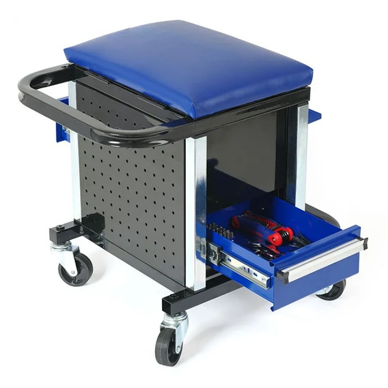 Garage Creeper Roller - Rollbarer Werkzeugwagen mit Schubladen, Mechaniker-Werkzeugsatz, Werkstatt-Hocker
