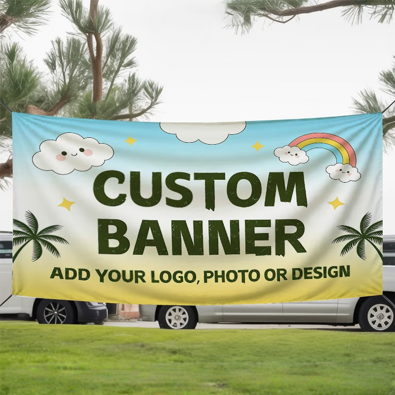 Auto Repair Shop Logo - Maßgefertigte Bannerfahnen Geeignet für Autowerkstätten Personalisiertes