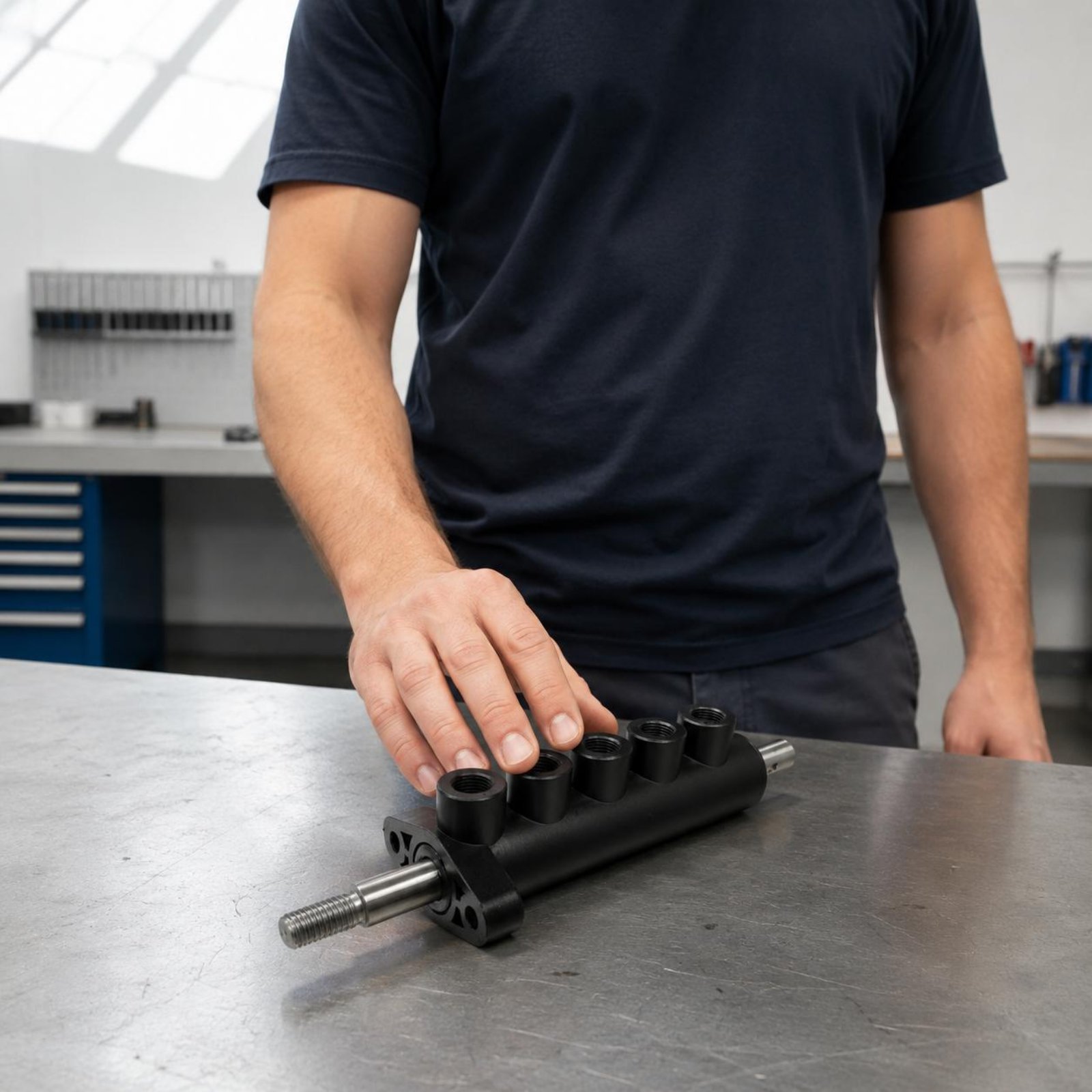 Tire Changer Machine - Reifenmontiermaschine Luftventil Schwarzer Kunststoffkörper Fußbetätigtes Luftventil