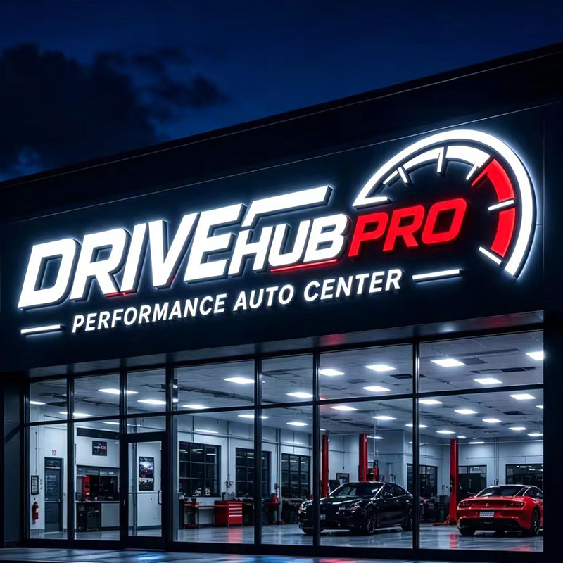 3D Individuelles LED-Beleuchte – Auto Repair Shop Logo Bewertung und Preis