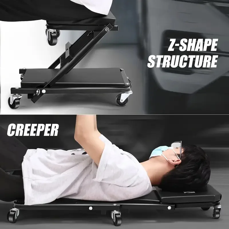 Klappbarer Auto-Mechanikerhock – Garage Creeper Roller Bewertung und Preis