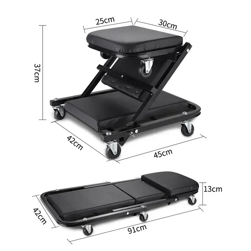 Klappbarer Auto-Mechanikerhock – Garage Creeper Roller Bewertung und Preis